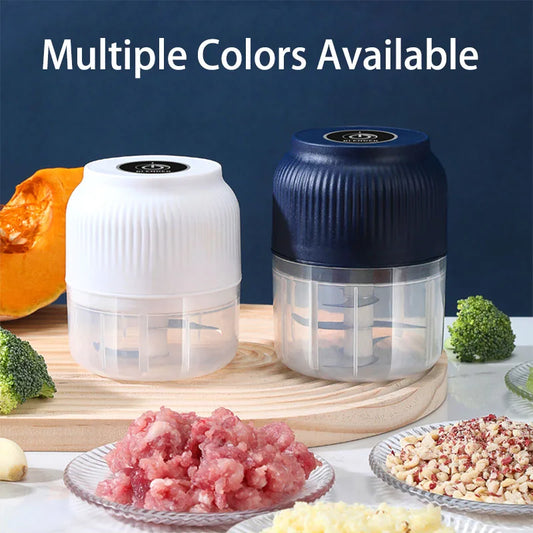 Mini Electric Food Chopper β 250ml USB Rechargeable | Garlic, Onion & Vegetable Crusher