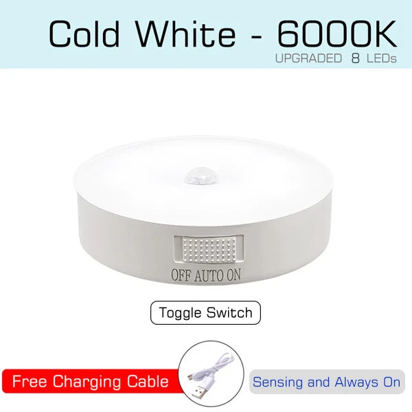 ✨ Wireless Motion Sensor LED Light – Bright, Rechargeable & Easy to Install