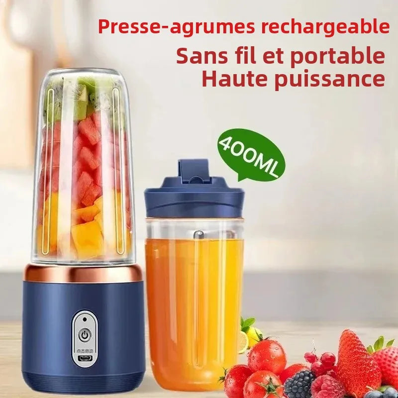 🥤 Portable USB Blender – Rechargeable Personal Smoothie Maker for Fresh Drinks Anywhere