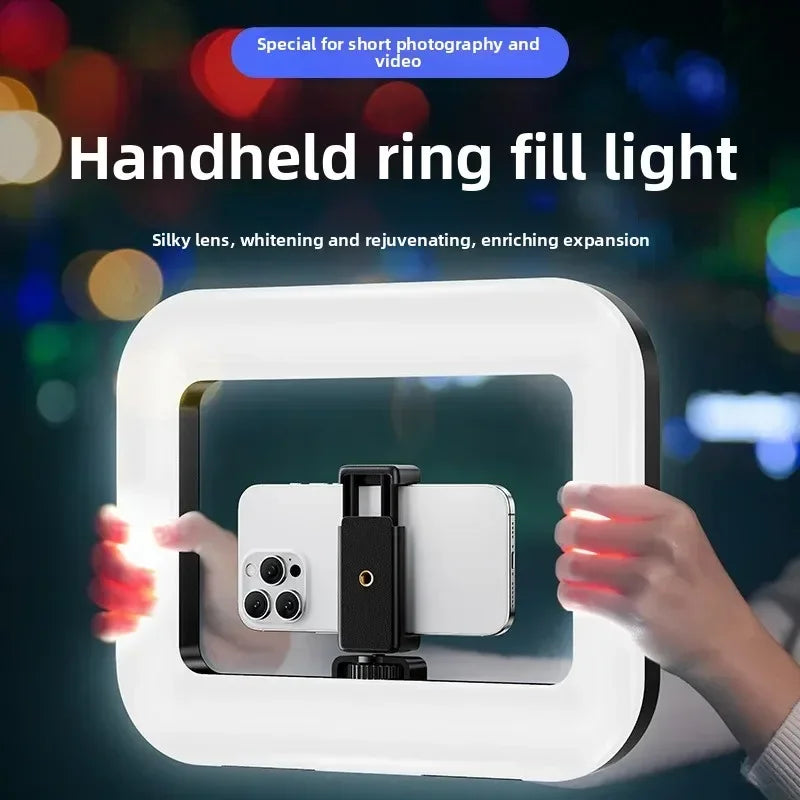 💡 Portable LED Ring Light – Perfect Lighting for Selfies, Live Streaming & Content Creation