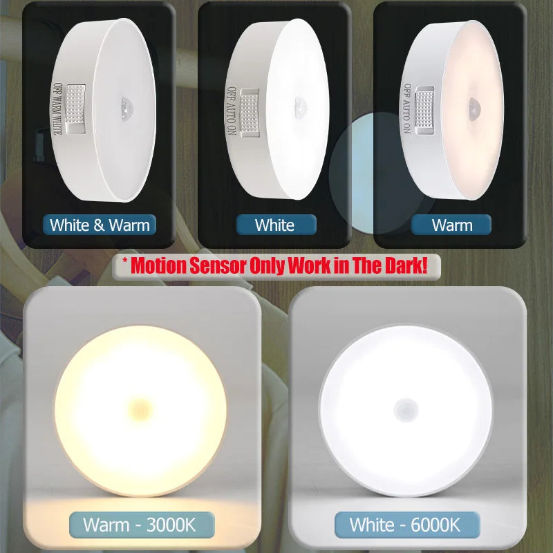 ✨ Wireless Motion Sensor LED Light – Bright, Rechargeable & Easy to Install