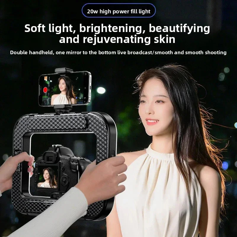💡 Portable LED Ring Light – Perfect Lighting for Selfies, Live Streaming & Content Creation