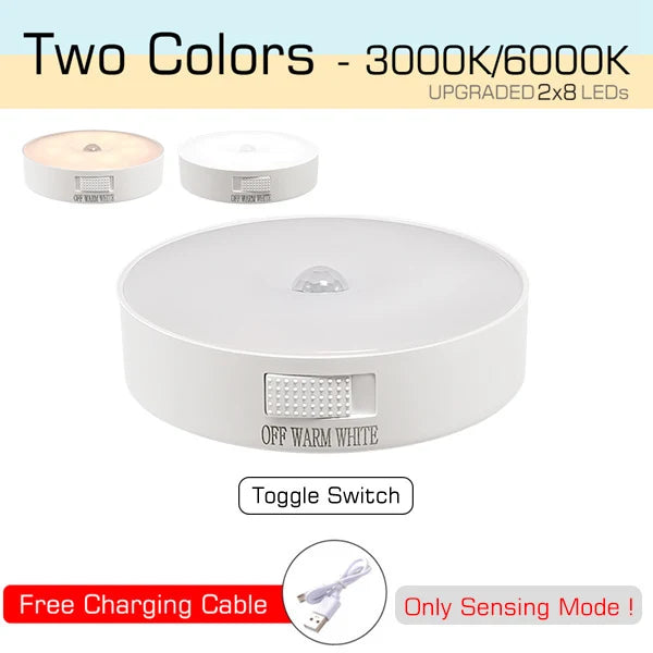 ✨ Wireless Motion Sensor LED Light – Bright, Rechargeable & Easy to Install
