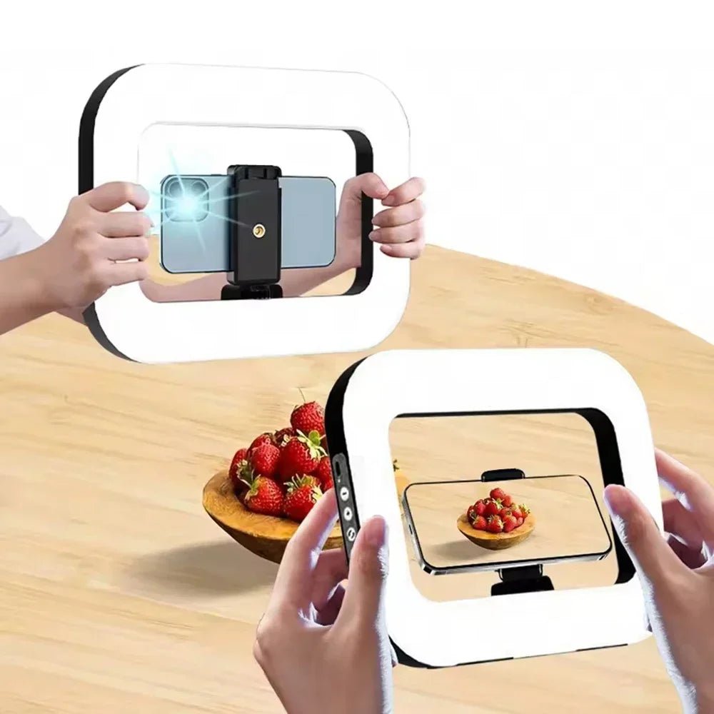 💡 Portable LED Ring Light – Perfect Lighting for Selfies, Live Streaming & Content Creation