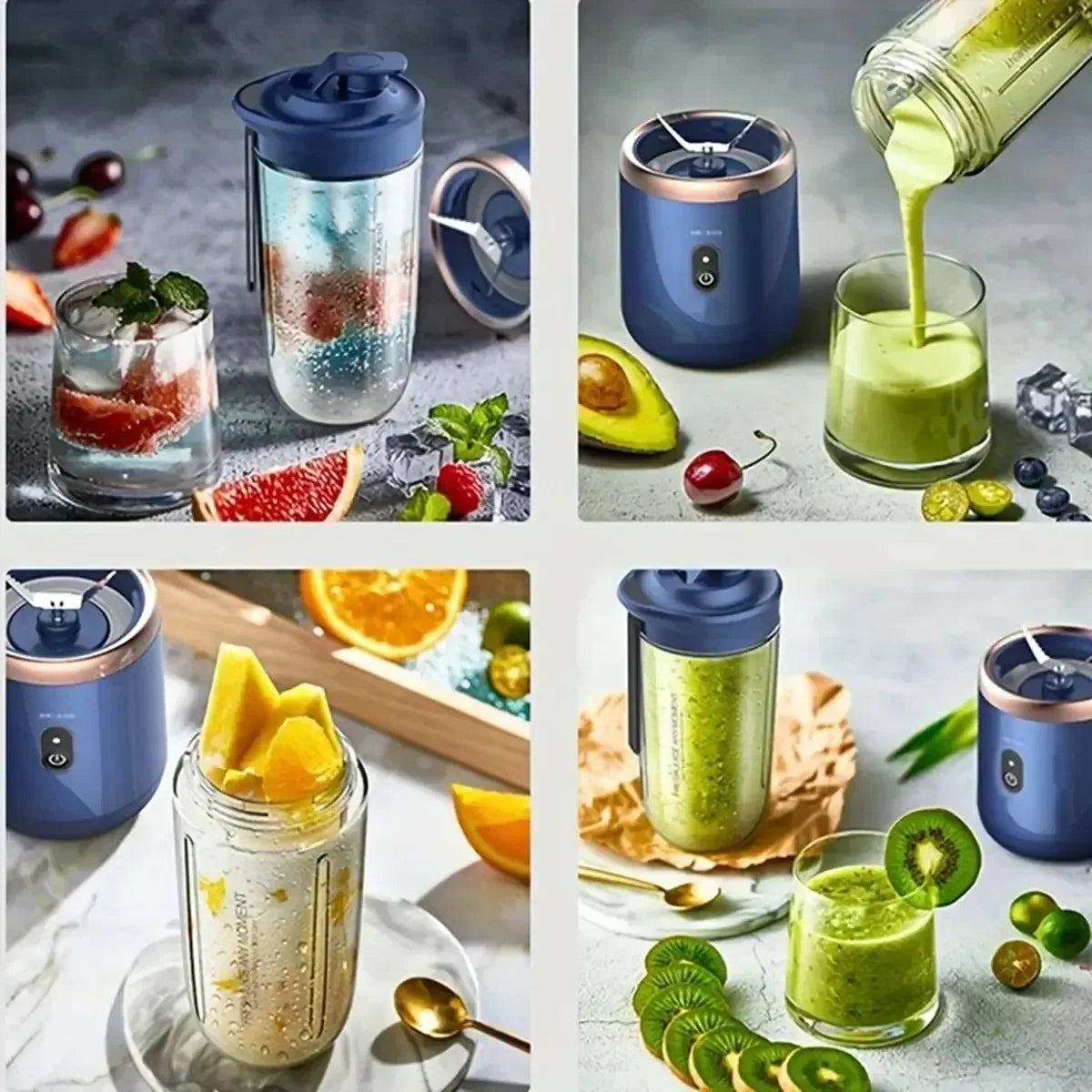 🥤 Portable USB Blender – Rechargeable Personal Smoothie Maker for Fresh Drinks Anywhere