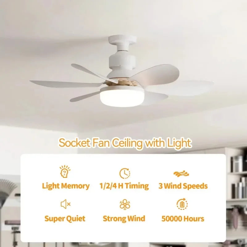 💡 Smart Ceiling Fan with Remote Control & LED Light – Quiet, Powerful & Energy Efficient