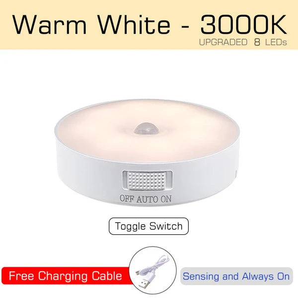 ✨ Wireless Motion Sensor LED Light – Bright, Rechargeable & Easy to Install