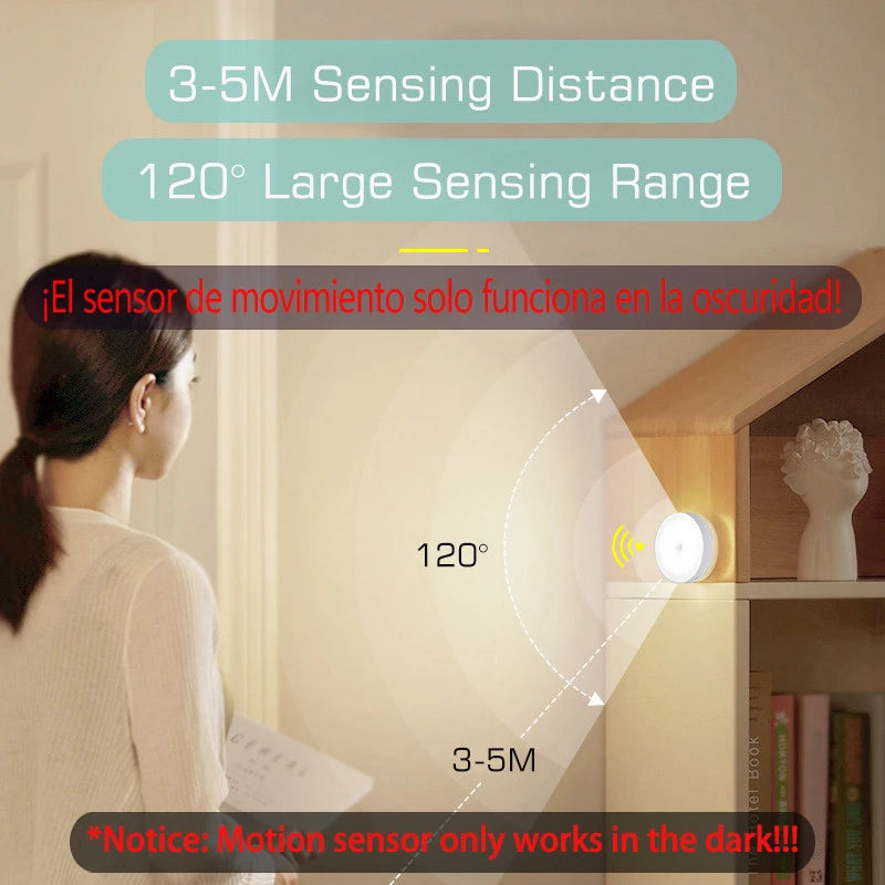 ✨ Wireless Motion Sensor LED Light – Bright, Rechargeable & Easy to Install