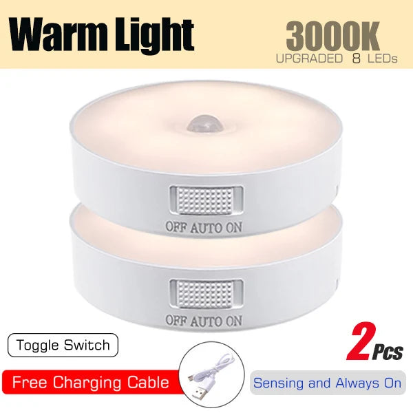 ✨ Wireless Motion Sensor LED Light – Bright, Rechargeable & Easy to Install