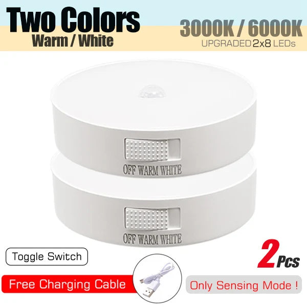 ✨ Wireless Motion Sensor LED Light – Bright, Rechargeable & Easy to Install
