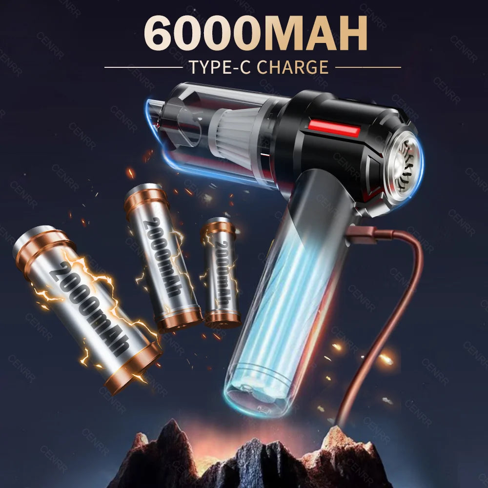🧹 Cordless Handheld Vacuum Cleaner – Powerful Suction for Home & Car