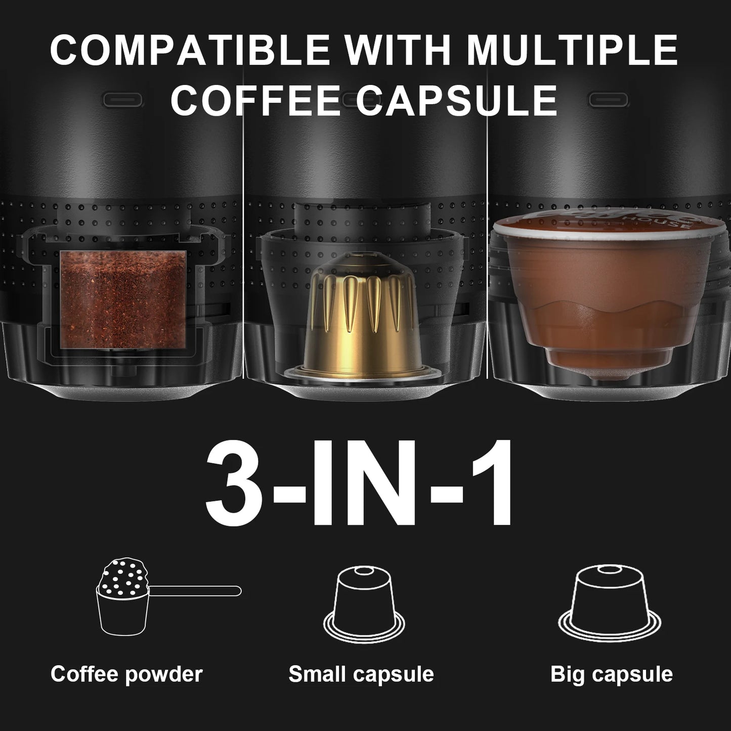 ☕ Wireless Portable Espresso Machine – Brew Rich Espresso Anytime, Anywhere