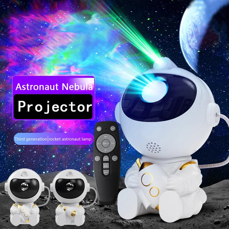 🚀 Astronaut Galaxy Star Projector – Transform Your Room into a Magical Night Sky