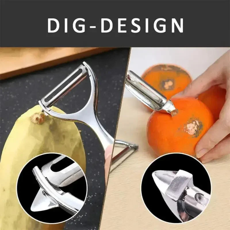 🥕 3-in-1 Multi-Function Vegetable Peeler – Peel, Slice & Grate with Ease