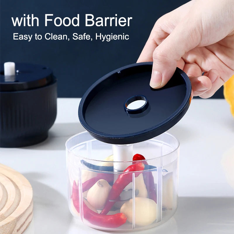 Mini Electric Food Chopper – 250ml USB Rechargeable | Garlic, Onion & Vegetable Crusher
