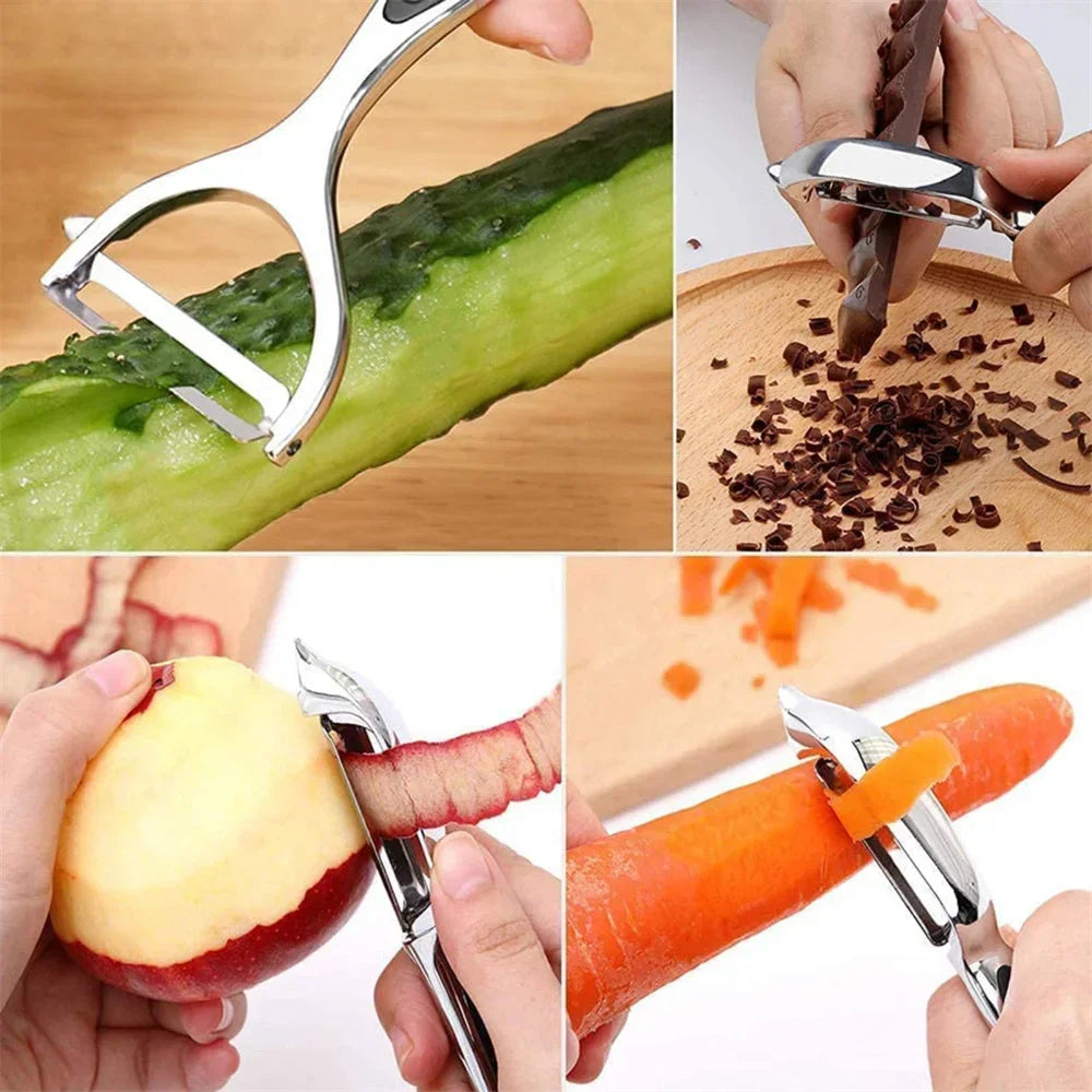 🥕 3-in-1 Multi-Function Vegetable Peeler – Peel, Slice & Grate with Ease