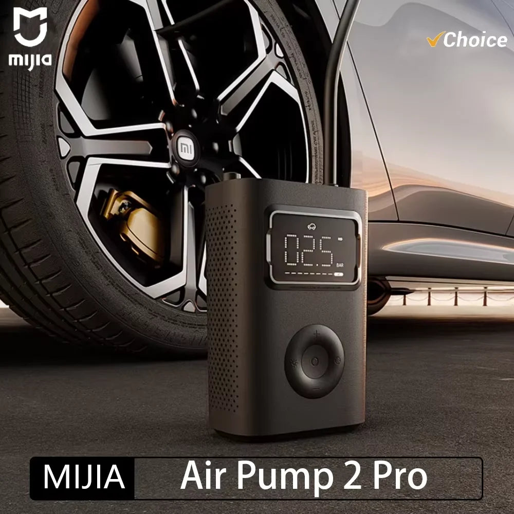 🚗 Smart Portable Air Compressor – Cordless Tire Inflator with Digital Pressure Display
