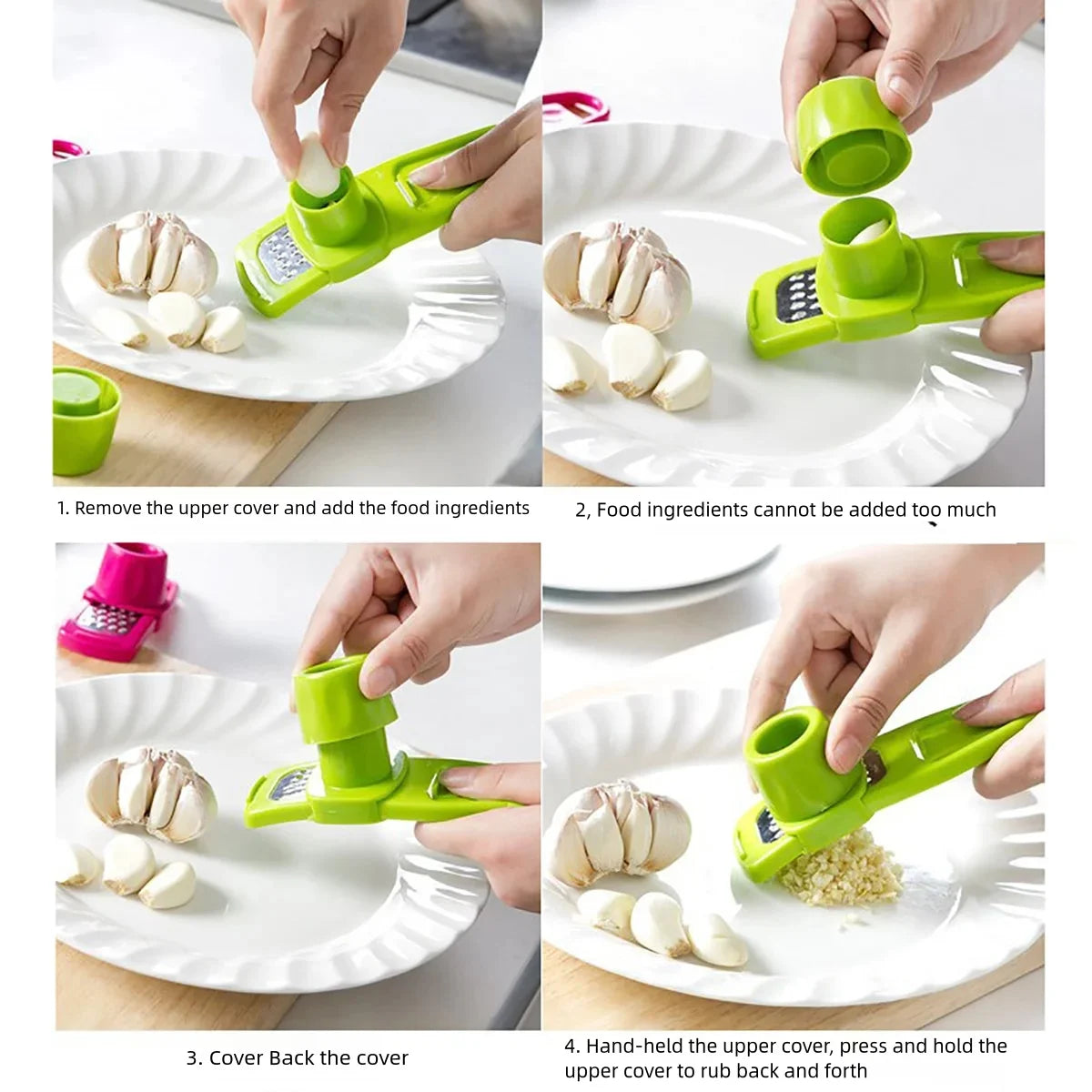 🧄 Ginger & Garlic Grater – Effortless Flavor in Seconds!